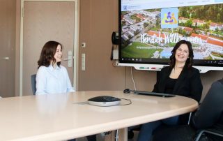 Tina Beer (2. v. r.), hier mit den Auszubildenden Kristina Schmid, Annalena Lang und Felix Grillmayer (v. l.) ist seit März Ausbildungsleiterin am Heilpädagogischen Zentrum (HPZ) Irchenrieth.