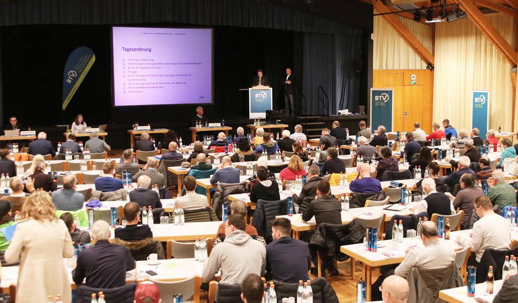 Große Beteiligung! Weit über 100 Vereinsvertreter nahmen am Samstag bei Regionalkonferenz der BTV-Region Nordbayern in der Karl-Diehl-Halle in Röthenbach a. d. Pegnitz teil.
