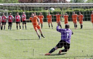 Der entscheidende Neun-Meter – sicher verwandelt zum Sieg des Teams HPZ Unified in der Gruppe A.