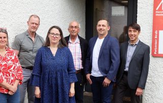 Die Beratungsleistungen in allen Stellen nehmen immer weiter zu und sind oftmals nur durch die enge Vernetzung zu gewährleisten – das war ein Grundtenor bei den Vertretern der Offenen Hilfen (OH) des Heilpädagogischen Zentrums (HPZ) Irchenrieth, der Offenen Behindertenarbeit des Allgemeinen Rettungsverbandes (ARV) – Kreisverband Neustadt/WN-Weiden, der Behindertenbeauftragten des Landkreises Neustadt/WN und Ergänzenden Unabhängigen Teilhabeberatung (ETUB) Grafenwöhr (v. l. n. r.): Martina Grüner, Christian Henkens, Lydia Wetzel, Helmut Bruhnke, Bernd Lober und Michael Gleißner.